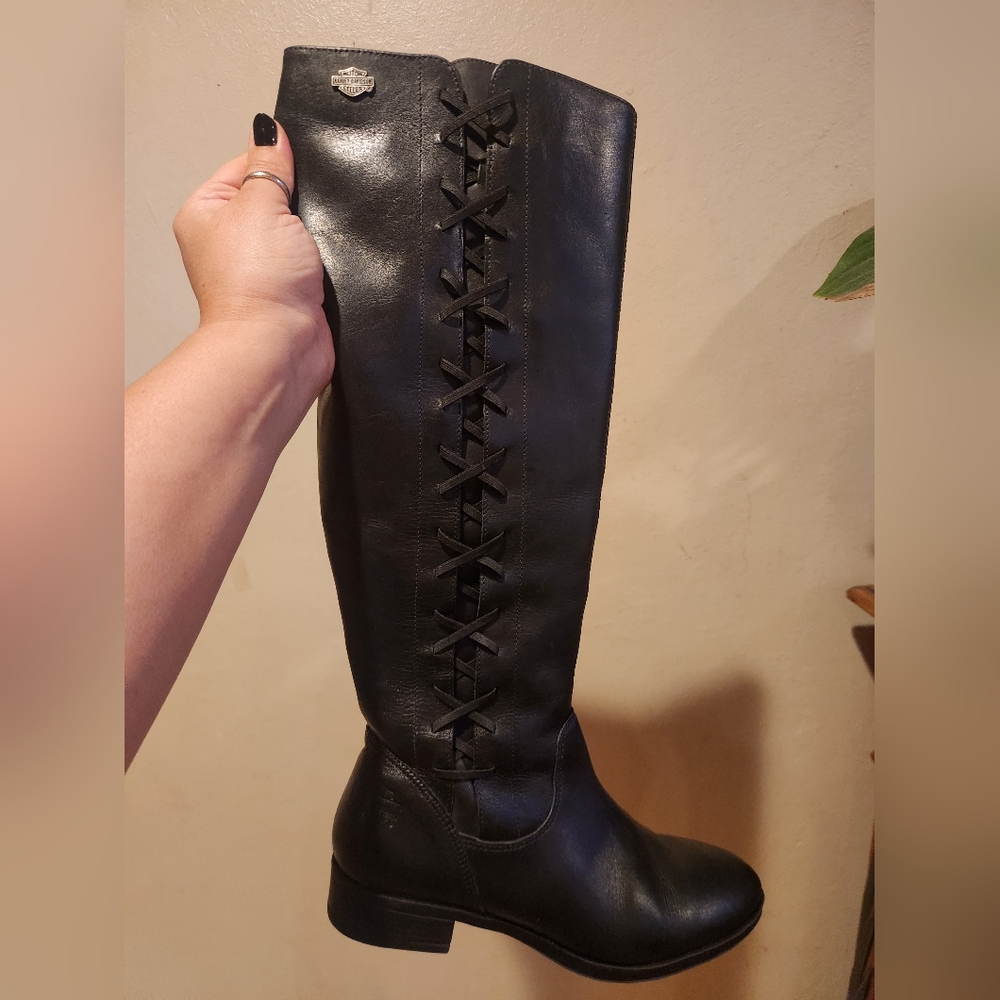 Harley Davidson Women Leather Boots